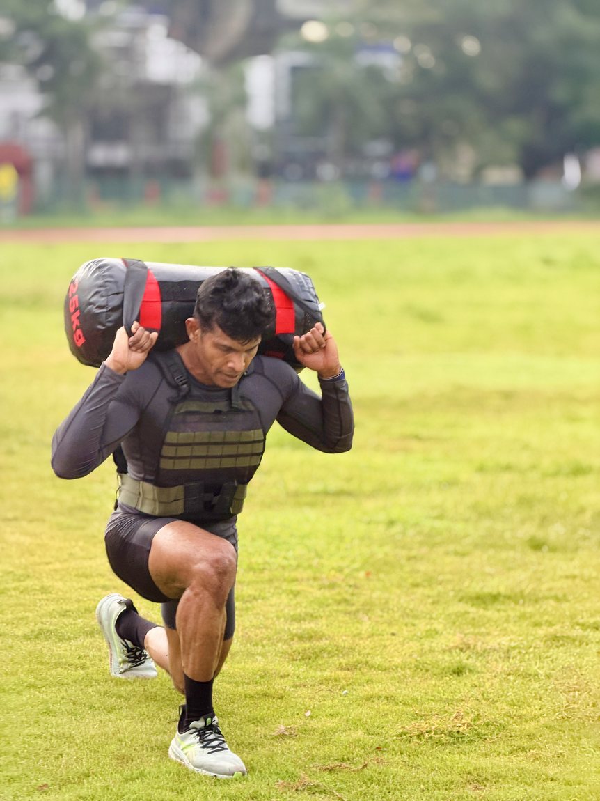 Coach Joby weighted carry training