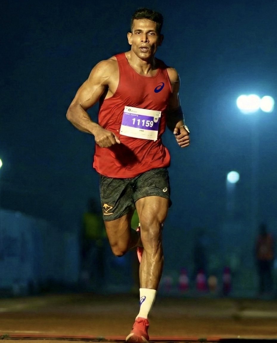 Coach Joby on a night run
